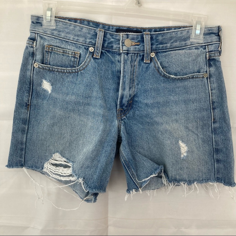 Lucky Brand The Boyfriend Jean Short, Size 27